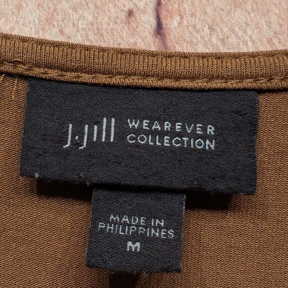 J. Jill Wearever Collection Blouse Crossover Wrap Size Medium - Picture 8 of 13